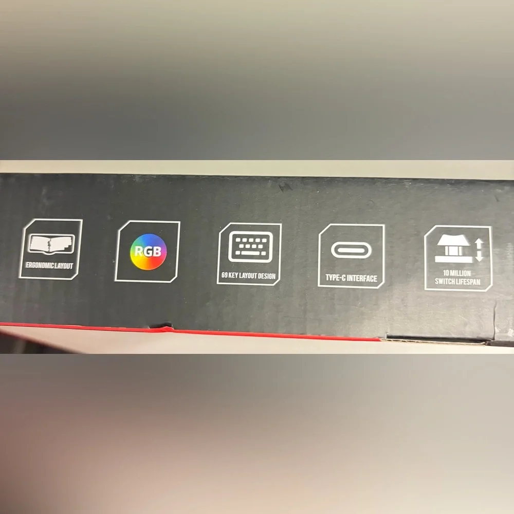 Ergonomic Rainbow Keyboard